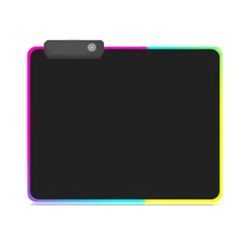 Pelės Mygtukai LED RGB Šviesos 8 Apšvietimo Režimai Žėrintis Kilimėlis neslidžios Gumos Apačioje Audinio Klaviatūros Mygtukai