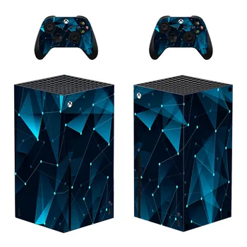 Geometrijos Stiliaus Xbox Serijos X Odos Lipdukas, skirtas Konsolės Ir 2 Kontroleriai Vinilo Decal Apsaugines Odos Stilius 1