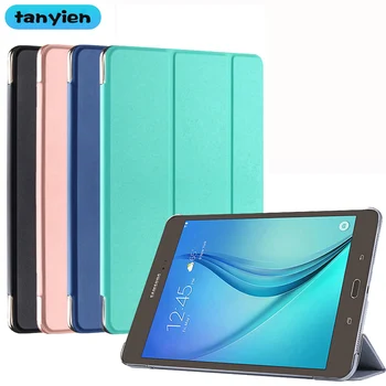 Tablet Case For Samsung Galaxy Tab 9.7 & S Pen 2015 T550 T555 P550 P555 Trifold Magnetinio PU Odos Stovėti Apversti Smart Cover