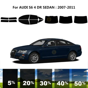 Pjaustytuose nanoceramics automobilių UV Lango Atspalvis, Rinkinys, Automobilių Langų Plėvelės AUDI S6 4 DR SEDANAS 2007-2011 m.