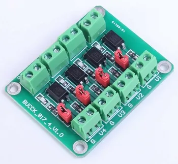 4-Kanalų PC817 Arduino Optocoupler Optiniu-izoliatorius 3.6-30 V Vairuotojas Breakout Modulis