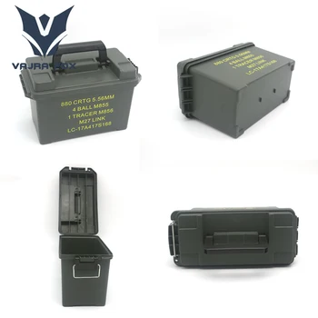 Taktinis Nešiojamų Plastikiniai su Rankena Bullet box Lengvas, Sandėliavimo Įranga, Įrankis, Daugiafunkcinis Rinkinys Šaudmenys Saugojimo Dėžutė