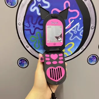2023 Naujas Sanrio Mobilusis Telefonas Kišeniniai Mažas Ventiliatorius Kawaii Kuromi Animacinių Filmų Modelis Nešiojamų Kabinti Ant Kaklo Mini Elektrinis Ventiliatorius Dovanos
