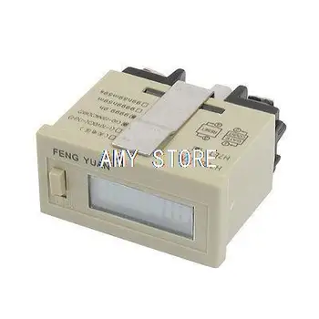 DIN Montuojamas AC 220V Reset Laiko Akumuliatorius, LCD Ekranas 0 - 99999.9 h Counter H7ET-NMP-h