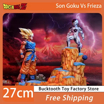 Dragon Ball Z Anime Pav. Super Saiyan Son Goku Vs Frieza Pav Pvc Statula Statulėlės Lėlės Modelio Kolekcines, Ornamentas, Žaislai, Dovanos