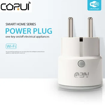 CORUI Mini Smart Elektros Kištuko Lizdas Wifi Bevielio Mini Jungiklis Nuotolinis Valdymas Laikmatis Lizdo Laikas Smart Home