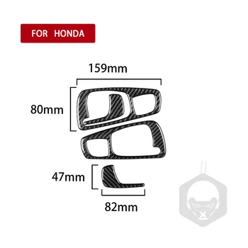 Honda S2000 04-09 Vidaus Duris Išsitraukia Anglies Pluošto Apdailos Lipdukai 4 vnt.