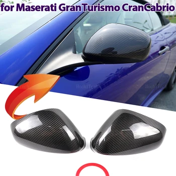 Nekilnojamojo Anglies Pluošto, Šildomi galinio vaizdo Šoniniai Veidrodėliai Kepurės Įklija, Maserati GT Gran Turismo GranTurismo 07-20 Gran Kabrioletas 10-15