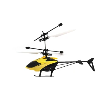 1PCS Pakabos Indukcijos Mini Sraigtasparnis RC Drone Skristi Sraigtasparnis Vaikams Žaislas LED Mirksi Šviesos Nuotolinio Valdymo Žaislai Vaikams