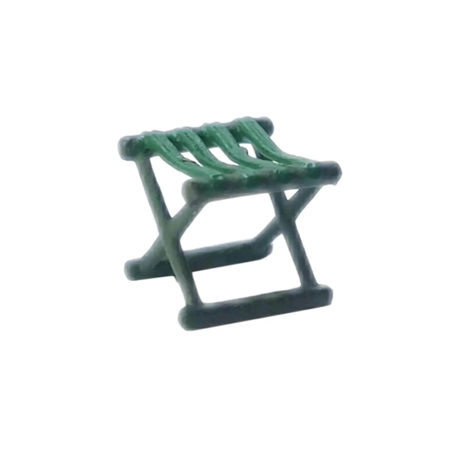 Derva 1/64 Lankstymo Kėdžių Išdėstymas Dekoro Kolekcijas, Pasakos Sodo Traukinių Architektūros Filmo Rekvizitai Miniatiūrinės Scenos Dioramas - 0