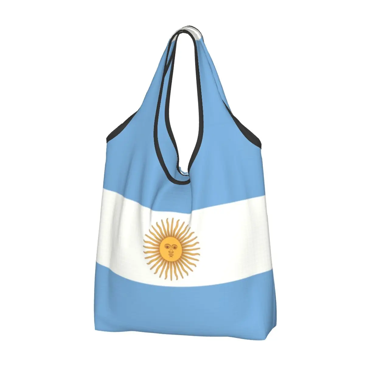 Custom Vėliava Argentinos Pirkinių Maišeliai Moterų Nešiojamų Didelių Pajėgumų Bakalėjos Shopper Totalizator Krepšiai - 0