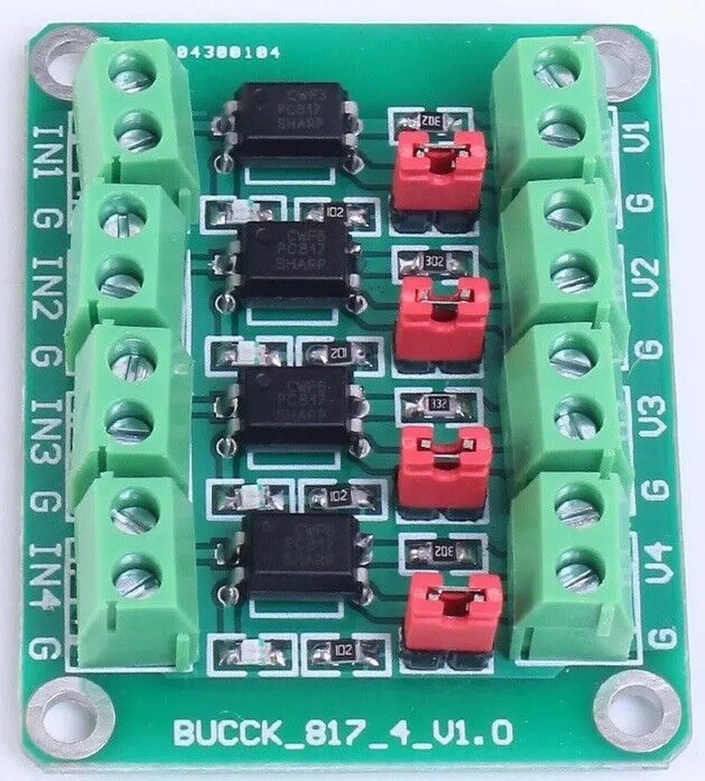 4-Kanalų PC817 Arduino Optocoupler Optiniu-izoliatorius 3.6-30 V Vairuotojas Breakout Modulis - 2