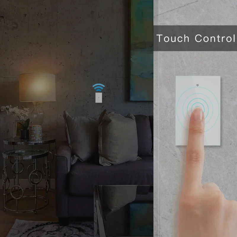 Moes Sienos Touch Smart Šviesos Jungiklis Su Neutral/ Nr. Neutralus Ne Kondensatorius Smart Gyvenimo APP Tuya Balso kontrolės Alexa - 3