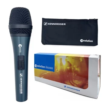 Profesinės Laidinis Mikrofonas Sennheiser E845S Super Cardioid Dinamišką Rankinį Mic už Gyvų pasirodymų Scenoje Karaoke Bažnyčia