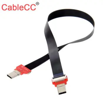 CY Xiwai FPC Butas USB 3.1 Tipas-C USB-C, Vyrų Vyrų Duomenų Kabelis 20cm už 