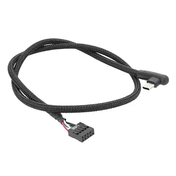 USB 9Pin, kad C Tipo Jungties Adapteris Liniją sustiprino Duomenų Perdavimo 60CM Akies Linija Dropship