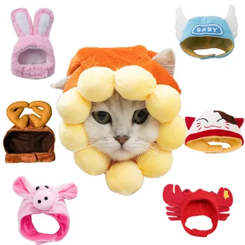 Šiltos Žiemos Naminių Kačių Skrybėlę Katėms Mielas Kačiukas, Plaukų Aksesuarų, Cosplay Kostiumų Drabužius Mažylis Skrybėlės gatos productos para mascotas