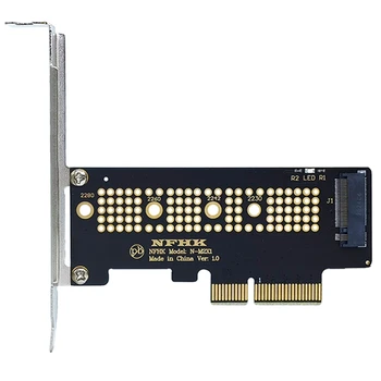 M. 2 NVME SSD NGFF, Kad PCIE 3.0 X4 Adapter PCIE M2 Riser Card Adapteris Paramos 2230 2242 2260 2280 Dydis Nvme M. 2 SSD