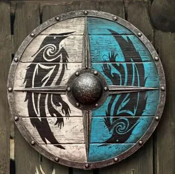 Eivor Valhalla Varnas Karo Modelio Viking Shield Senovinių Medinių Sienų Kabo Skydas Vikingų Mūšis Shield Kabantys Papuošalai
