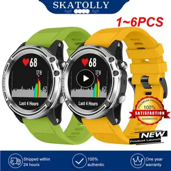 1~6PCS 26mm Silikono QuickFit Žiūrėti Juosta Garmin Fenix 5X Plius 6X Smartwatch Dirželis Easyfit Watchband Apyrankė Nusileidimas