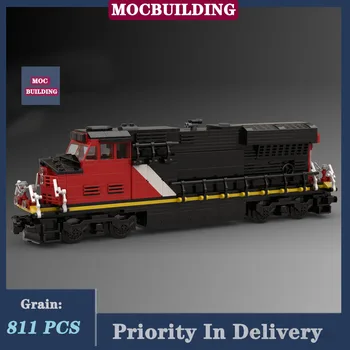 SS Miesto Transportas Geležinkelio Traukinių ET44AC Modelio Kūrimo Bloką Asamblėjos 9V Lokomotyvų Serijos Kolekcijos Žaislas Dovana