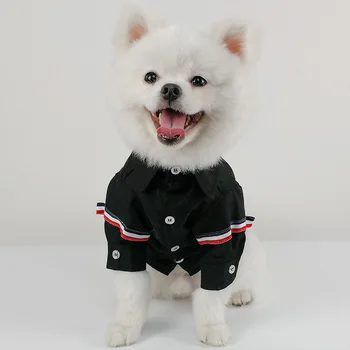 Naujas Pet Marškinėliai Britų Stiliaus Megztus Drabužius šunims, prancūzijos Kovos Kasdienių Drabužių Dizaineris Šunų Drabužius, Šunų Marškinėliai Šunims