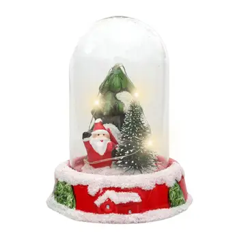 Apšviesta Kalėdų Sniego Pasaulyje Žibintas su baterijomis, LED Nakties Šviesos Su Kabliu Kalėdų Eglučių Papuošalai, Dovanų Idėjos
