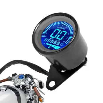 Universalus Motociklas Ridos Motociklo Greičio Matuoklis Alyvos Lygio Matuoklis LCD Skaitmeninis Ekranas Spidometrai Su Įtampos Ekranas