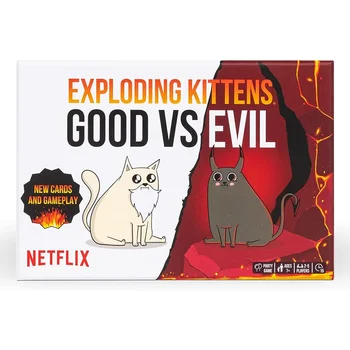 Sprogstamasis Kačiukai Good vs Evil 55 Kortelės Pakelti su Naujų Simbolių, Šeimos Žaidimai Vaikams ir Suaugusiems Juokinga, Kortų Žaidimai, stalo Žaidimas