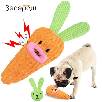 Benepaw Pliušinis Piskliwy Šuns Žaislai Interaktyvus Mielas Maisto produktų Pilstymo naminių Gyvūnėlių Šuniuką, Dėlionės, Žaislų, Skirtų Smulkaus ir Vidutinio Šunys IQ Mokymo Kramtyti