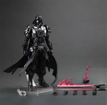 Anime PA Star Wars Jedi Knight Black Knight PVC Veiksmų Skaičius, Surinkimo Modelį, Žaislų, Dovanų 26cm