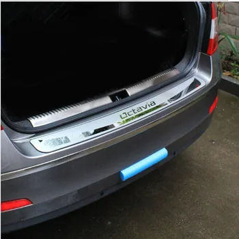 už Skoda Octavia A7 2015-2017 Sedanas Automobilyje-bagažo skyriaus galinis bamperis Guard apsaugos Stying Po durų slenkstį, plokštė, automobilių reikmenys