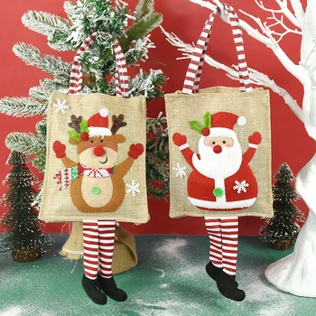 Kalėdų Medžiaga Totalizator Krepšiai Santa Claus Sniego Briedžių Rankinė Sandėliavimo Krepšiai Linksmų Kalėdų Dekoracija 