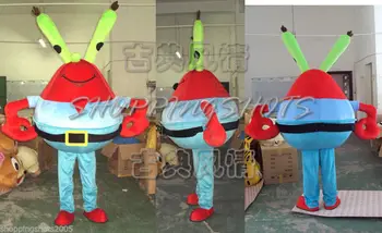 Naujas Suaugusiųjų Karšto Pardavimo Putų Mielas Krabų Išgalvotas Animacinių Filmų Talismanas Kostiumas Pliušinis Kalėdų Fancy Dress Helovinas Talismanas Kostiumas