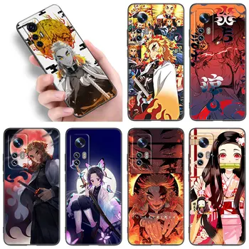 Rengoku Kyoujurou Demon Slayer Telefoną Atveju Xiaomi Mi A2 8 9 SE-10 Pastaba 10T 11 12 Lite 9T 11T 12S 12T Pro A3 6X 12X Dangtis