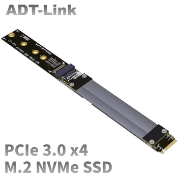 VDA-Link M2 Klavišą M SSD su PCI Express 3.0 X4 PCI-E Extender M. 2 NVMe SSD ilgiklis Kietojo Disko Riser Card R44SF