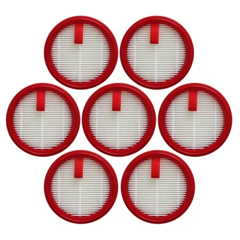 7 Gabalas Filtras Raudonas Plastiko Micro-Austos Medvilnės Filtras HEPA Filtras Medvilnės Už Puppyoo T10 Pro Belaidis Dulkių siurblys