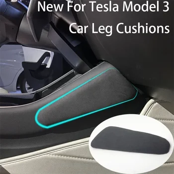 Už Tesla Model 3 Y Nauja Apversti Kailio/Mikropluošto Odos Automobilio Kojas ant Abiejų Pusių Pagalvėlių, Automobilių Stabdžių-kick Trinkelėmis, Interjero Priedai