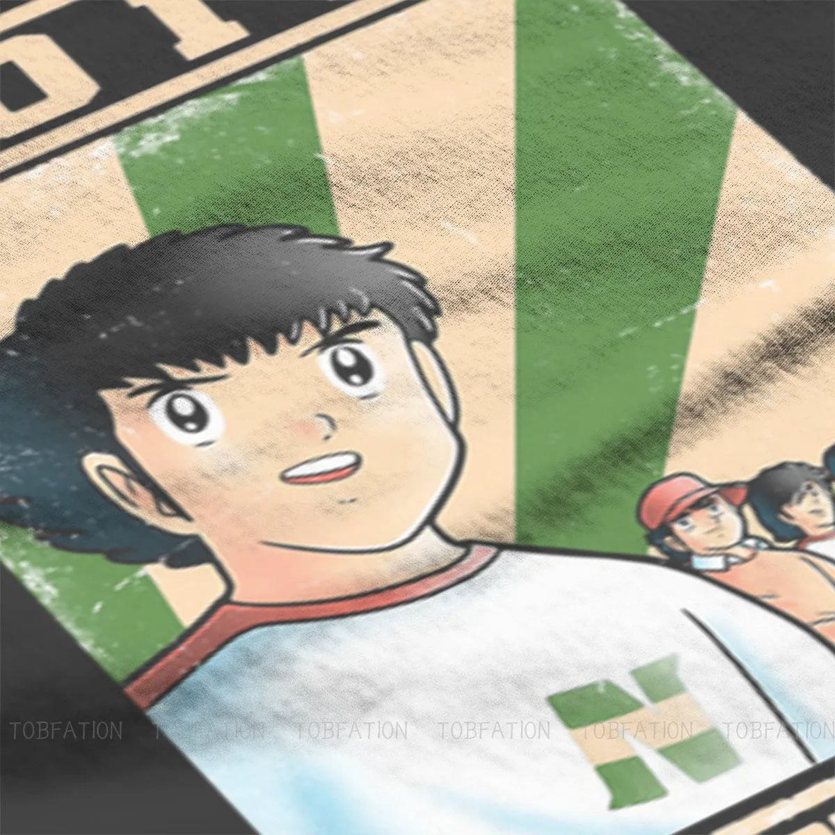 Captain Tsubasa Futbolo Anime Marškinėlius Vyrams Prisijungti Newteam Minkštas Laisvalaikio Susagstomi Marškinėliai Madinga Naujovė Laisvas - 2