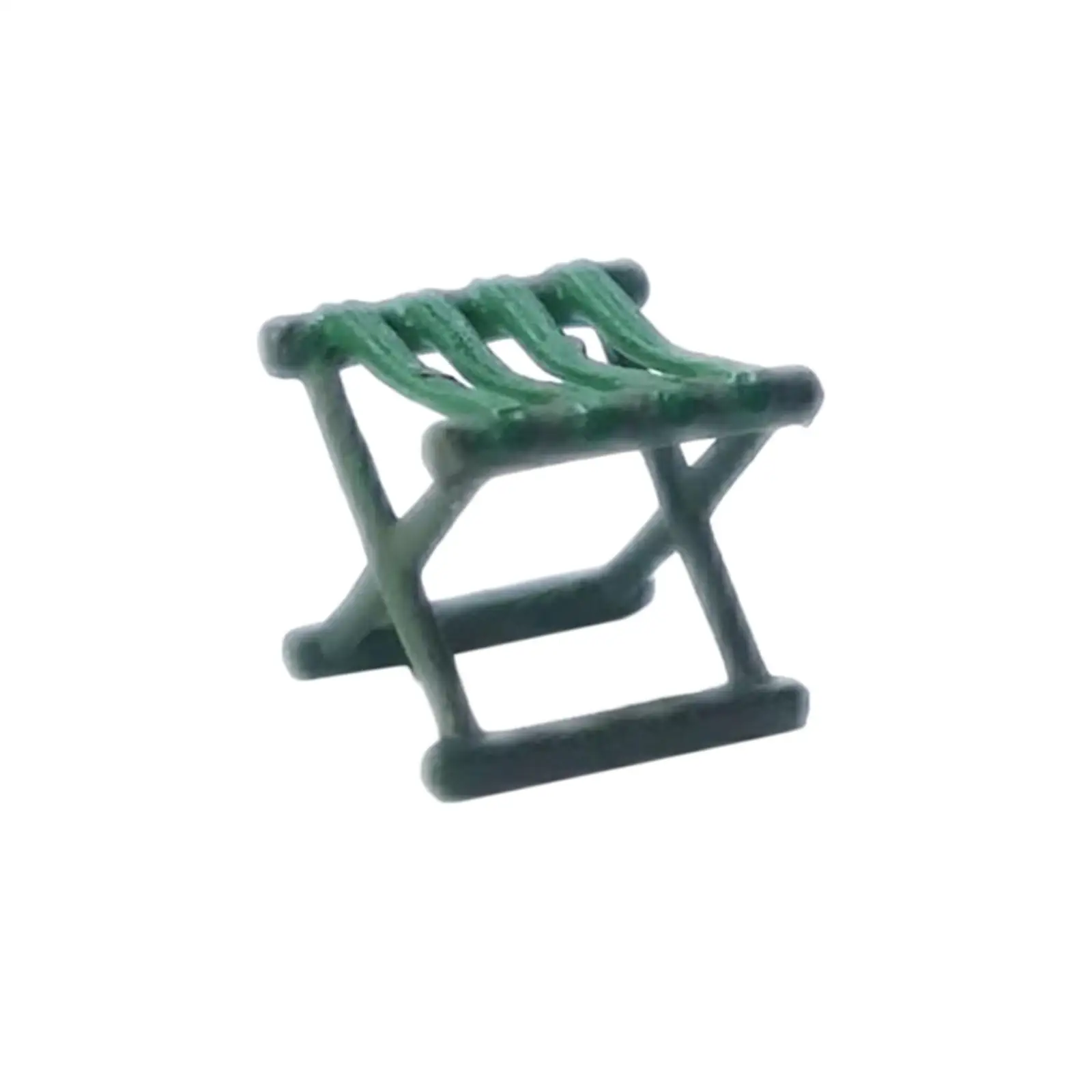 Derva 1/64 Lankstymo Kėdžių Išdėstymas Dekoro Kolekcijas, Pasakos Sodo Traukinių Architektūros Filmo Rekvizitai Miniatiūrinės Scenos Dioramas - 3