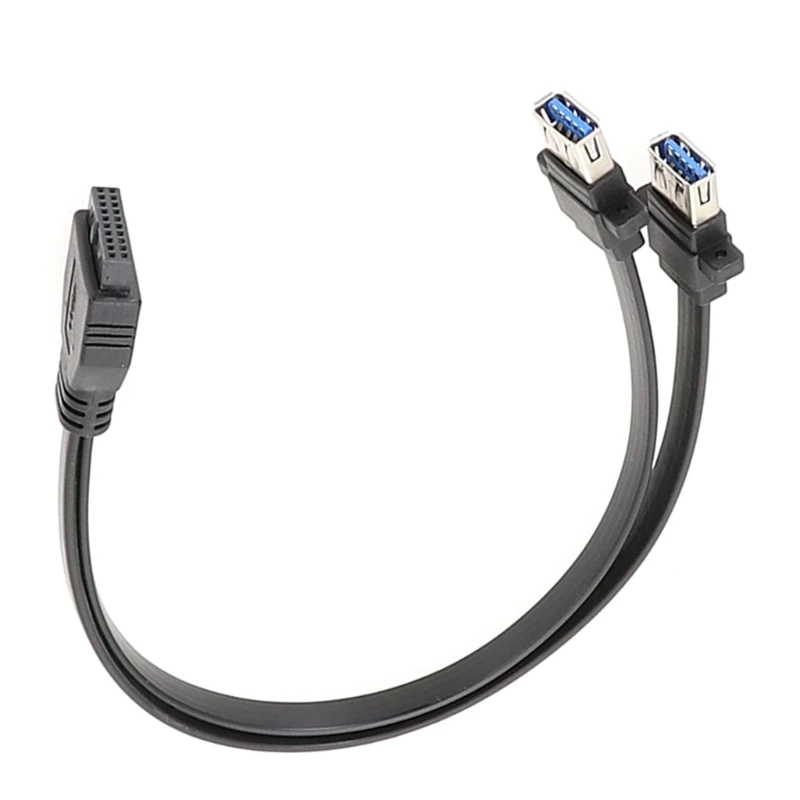 16FB Mainboard USB 19Pin 2 USB3.0 Splitter Kabelis Ekranuotas USB19Pin 2 USB3.0 - 4