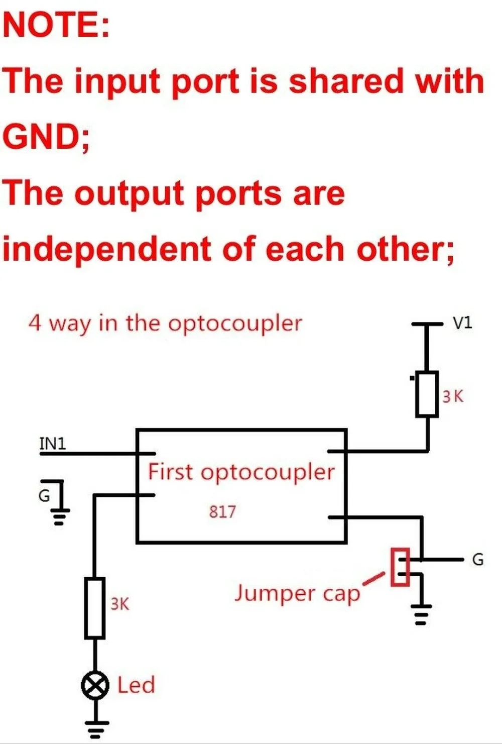 4-Kanalų PC817 Arduino Optocoupler Optiniu-izoliatorius 3.6-30 V Vairuotojas Breakout Modulis - 5