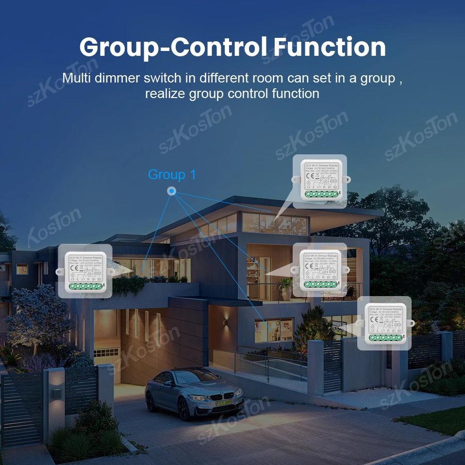 Tuya Wifi Smart Reguliatoriai Jungiklis 1 Modulis 2 Gaujos Mini LED Žibintai Pritemdomi Valdiklis Parama 2 Būdas Kontroliuoti Balsą Alexa, Google